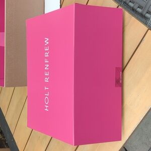 Holt Renfrew Large Pink Storage Box - New